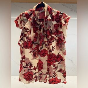 Alice + Olivia sleeveless necktie blouse. Size S
Like new .